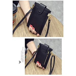 Fashion embossed crocodile leather cell phone crossbody bag wallet mobile phone bags cases