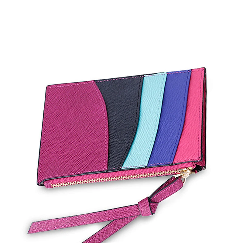 Fashion Designer Phone Case Soft Black And White Leather Spotted Women Wallet