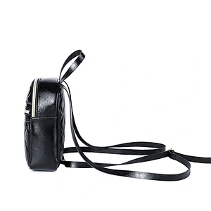 Korea Simple Fashion Multi-Function Leather Crossbody Bag Vintage Mini Backpack Metal Zipper Backpack