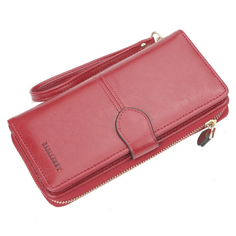 2019 Custom fashion large capacity ladies zipper wallets luxury brand multi-functional embossed pu leather wallet for women