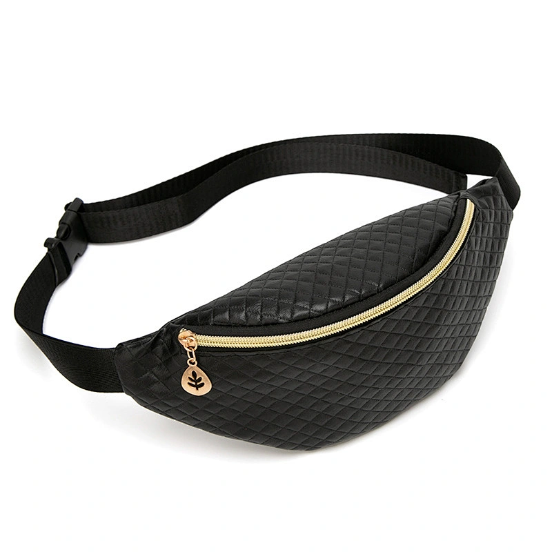 2020 Summer New Style PU Female Bags Wholesale Grid Pattern Leisure Waist Bag Messenger Bag
