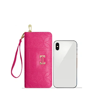 2020 New Design Colorful High Quality Plain Waterproof Ladies Clutch Purse Custom PU Zipper Wallet Women