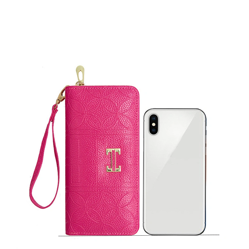 2020 New Design Colorful High Quality Plain Waterproof Ladies Clutch Purse Custom PU Zipper Wallet Women