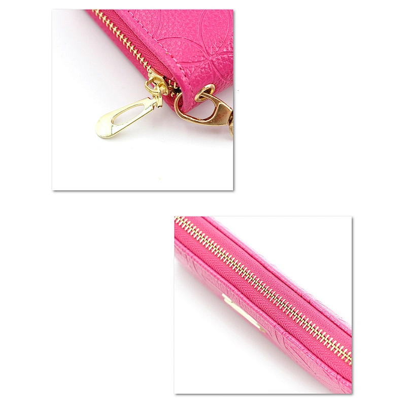 2020 New Design Colorful High Quality Plain Waterproof Ladies Clutch Purse Custom PU Zipper Wallet Women