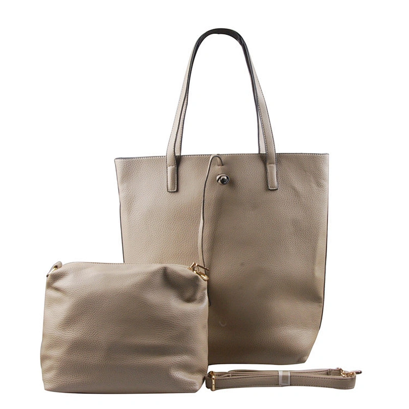 New Design High Quality PU Leather Bags Women Tote Bags 2Pcs Ladies Handbag Sets