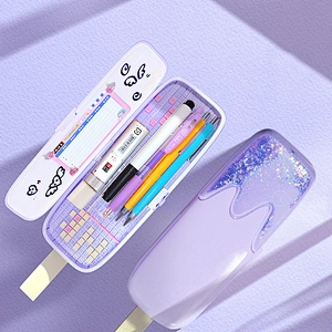Quicksand DIY Assembled Stationery Box Primary School Girl Cute Multifunctional Large Capacity Pencil Case