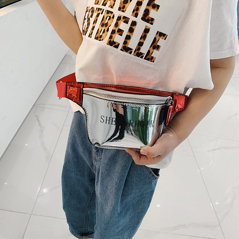 Customization Women Waterproof Laser Wide Belt Waist Pack Transparent Outdoor Fanny Pack
