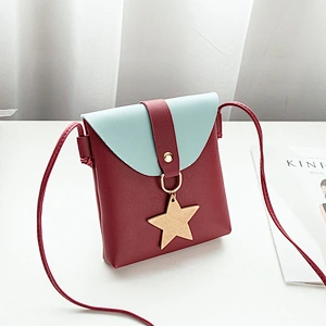 Factory Direct Lucky Star Bucket Coin Purse Little Girl Tassel Shoulder Phone Bag Messenger Bag