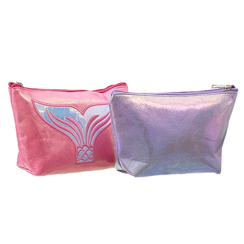 Seashell Holographic Pouch Laser Mermaid Makeup Bag Travel Organizer Cosmetics Toiletries Storage Bag