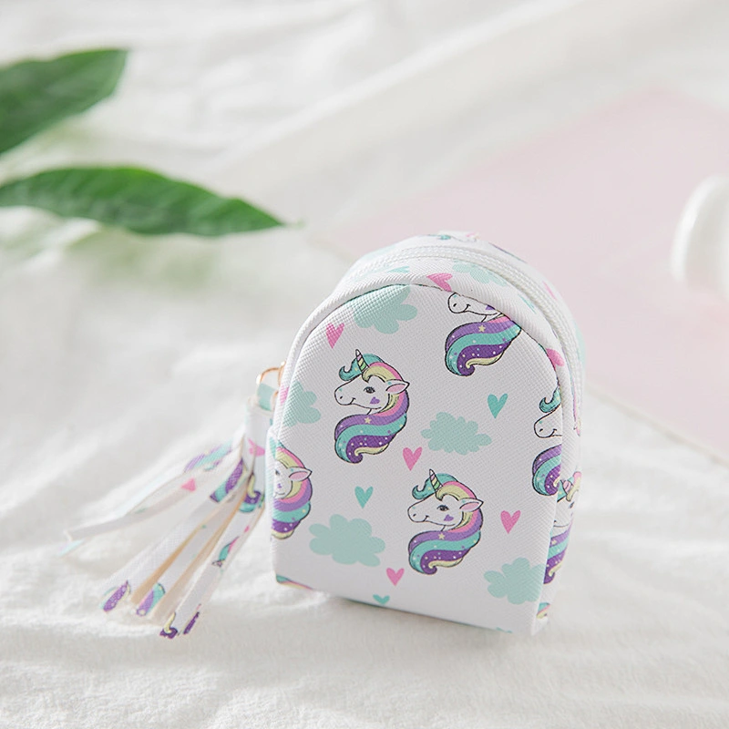 Fashion hot-selling unicorn coin purse cartoon children's coin key storage bag