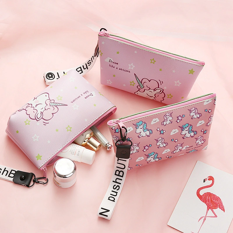 Creative Cute Girl Large Capacity Hand-Held Waterproof Travel Portable Cosmetic Bag Storage Bag