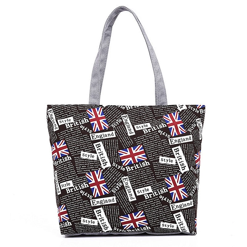 Wholesale Shoulder Promotional Women Custom Print Canvas Tote Bag