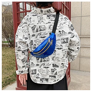 Pillow Shape PU Waterproof Holographic Laser Fanny Pack Waist Bag Mobile Phone Pouch Fashion Sport Pocket Waist Pack