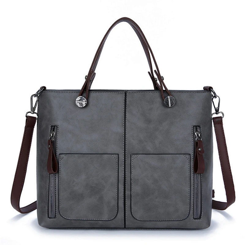 2019 New fashion business messenger bag leather shoulder bags for men