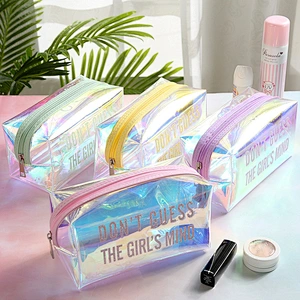 New Creative Laser Make Up Bag Cosmetic Storage Travel Cosmetic Bag Makeup Pouch Brush Zipper Bag