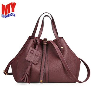 Latest luxury popular bags handbags 2019 PU leather genuine leather handbags for women