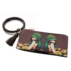 Personalized Custom Girl Tassel Bracelet Clutch Wallet Anti-Theft Summer PU Leather Woman Wallet