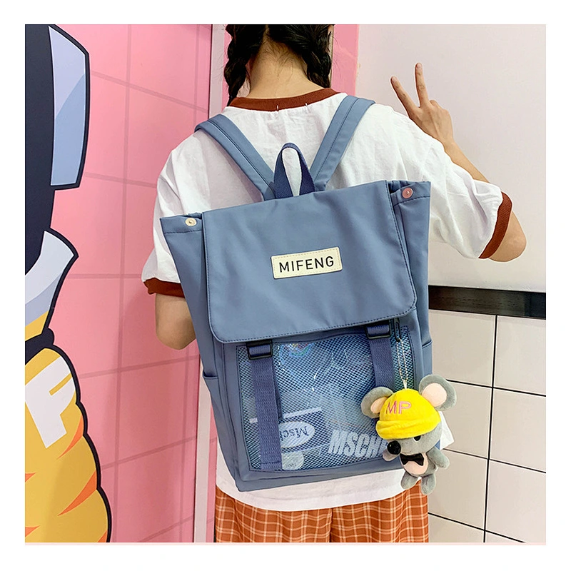 Schoolbag Female Korean Version Harajuku Mori Girl Large-Capacity Backpack Campus Wild Middle School Student Backpack