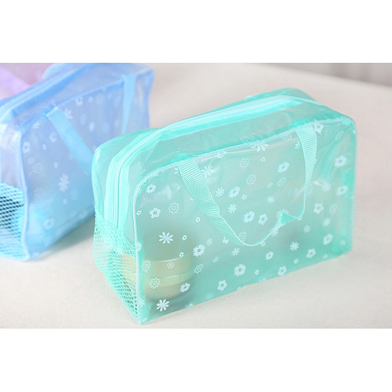 Wholesale Custom Fashion Transparent Makeup Bag Waterproof Clean Pvc Cosmetic Bag