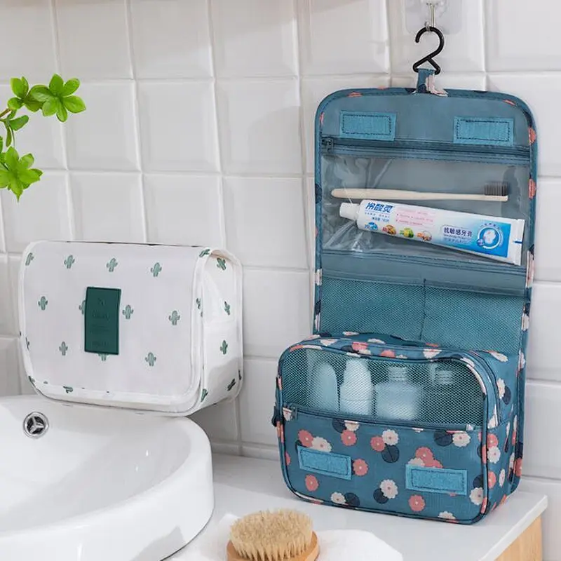 Wholesale Multifunctional Foldable Travel Wash Bag Travel Hanging Bag Travel Cosmetic Bag For Women