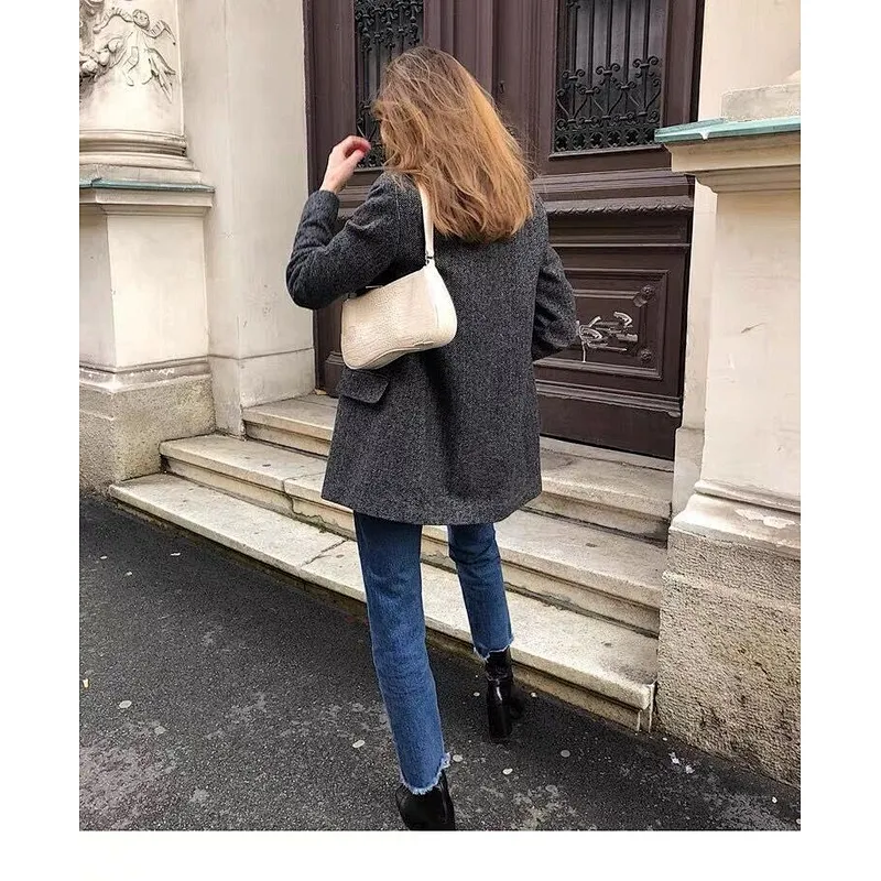 2020 New Fashion Leather Handbags Luxury Crocodile Pattern Underarm Bags Women Single Shoulder Bag