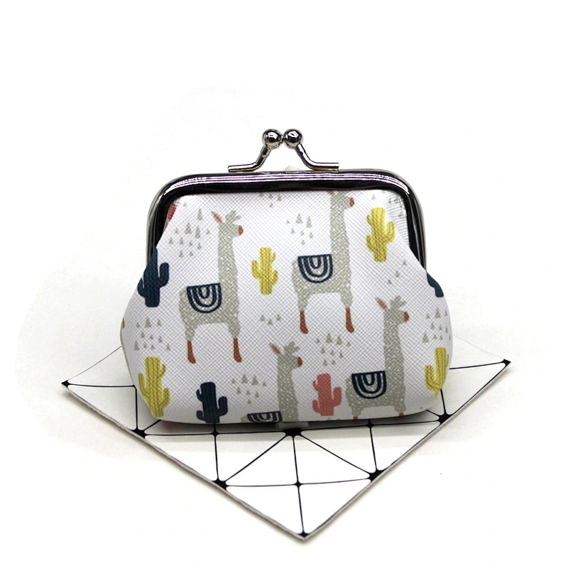 Factory wholesale animal print coin purse Variety of optional girl buckle coin purse