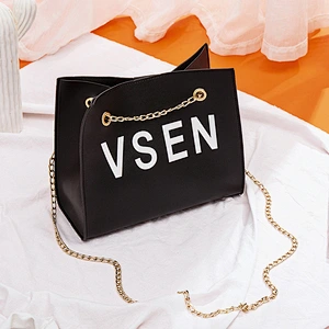 wholesale low cheap price girl crossbody quality fashion women tote purse pu leather handbag vegan sling chain lady shoulder bag