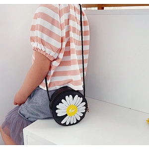 Small Mini Light Designer Inspired Luxury Daisy Handbag PU Daily Crossbody Bag For Kids Little Girls Children