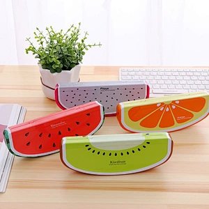 Cute Cartoon Fruit Pencil Case Student Stationery Box Double-Layer Iron Pencil Case