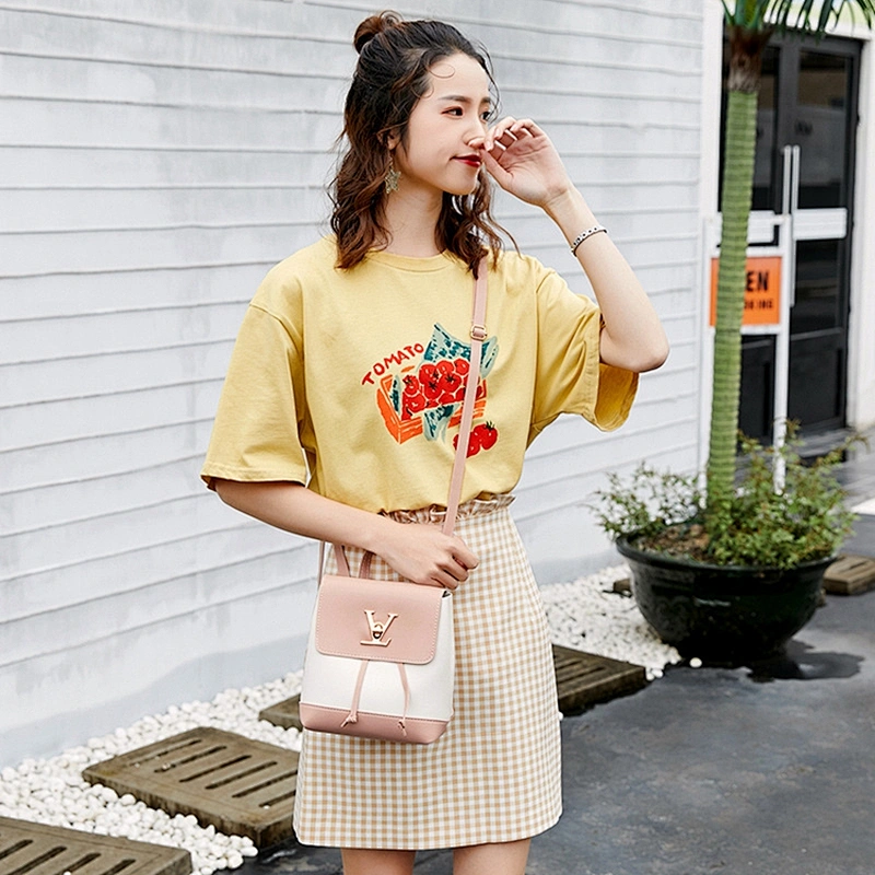 High Quality Leather Handbags Fashion PU Girl Backpacks Affordable Cute Wild Female 3 IN 1 Crossbody Bag
