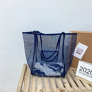 Fashion Large Soft Shoulder Bag Women Solid Color Portable Durable Shopping Tote Bag