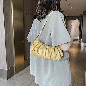 Underarm Handbags New 2020 Fashion Messenger Bag Folded Western Style Portable Small Bag Korean Version Dumpling Bag