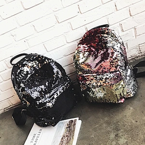 Wholesale Stylish Shining Sequin Backpack For Young Ladies