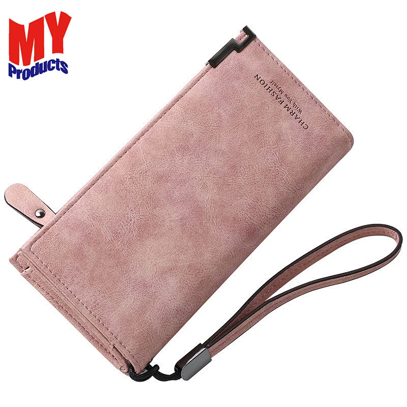 Cheap Good Quality Leather Women Handy Wallet Ladies Purses Hand Purse for Girls