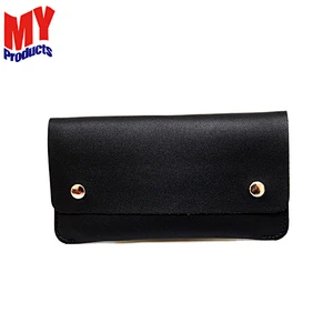 Long buckle with multiple compartments and multiple colors women pu leather credit card holder