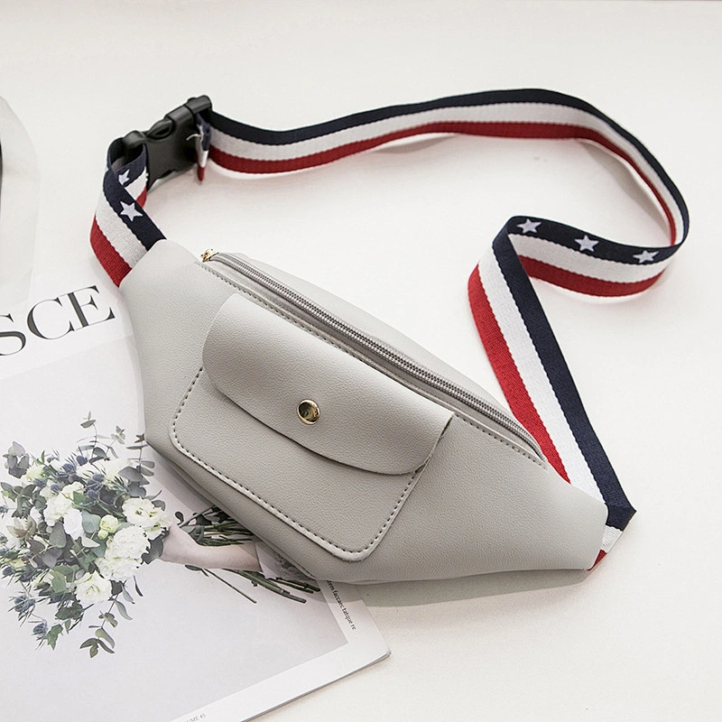 Factory Wholesale 2020 Waist Bag Spring Summer Korean Version New Color Ribbon Multi-Pocket Shoulder Chest Bag