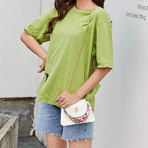2020 Spring Summer Personality Mini Shoulder PU  Bag with Scarf  fashion waterproof ladies  crossbody bag