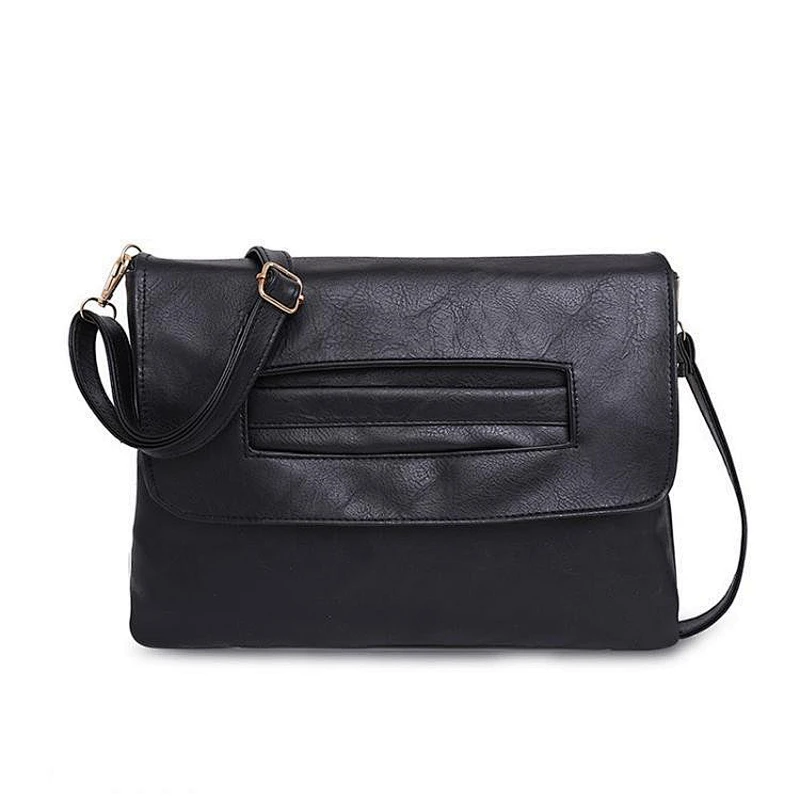 Wholesale Custom Promotional Simple Fashion PU Leather Ladies Wrist Messenger Bag