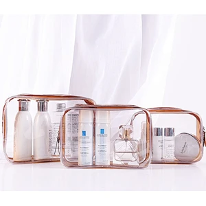 Pvc Cosmetic Bag Transparent Waterproof 2020 New Large-Capacity Portable Travel Separate Packaging Wash Storage Bag