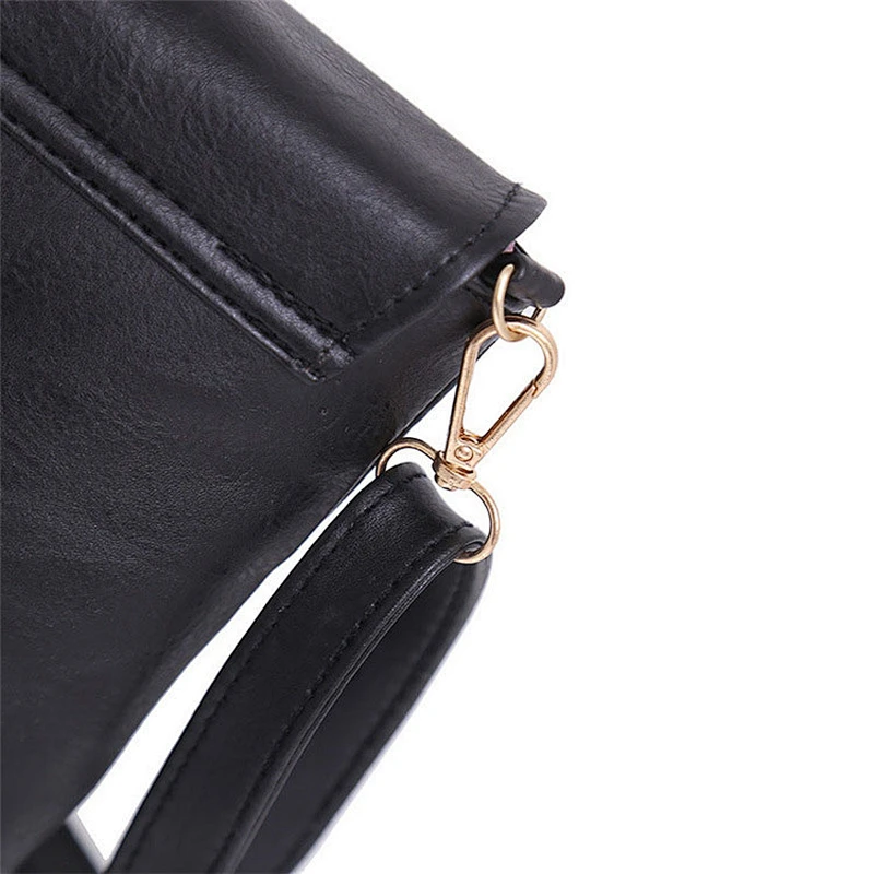 Wholesale Custom Promotional Simple Fashion PU Leather Ladies Wrist Messenger Bag