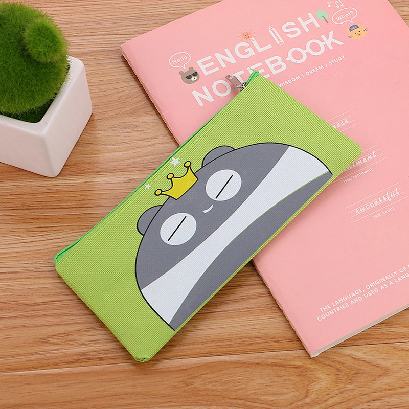 Wholesale Big Capacity Canvas Cheap Promotional Oxford Student Pencil Case