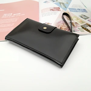 2020 New Design Colorful High Quality Plain Waterproof Ladies Clutch Purse Custom PU Leather Zipper Wallet Women