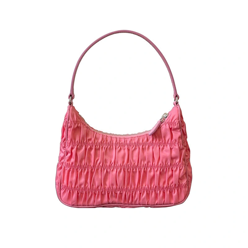 Customized 2020 Summer New Fashion Designers Hobo Pleated Underarm Bags Women Handbags Purses
