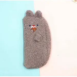 Ins Lamb Plush Cute Animal Shape Pencil Bag Pupils Stationery Storage Bag