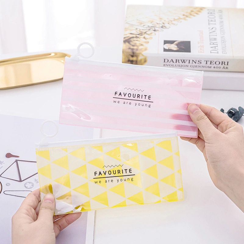 Creative Student Stationery Bag Transparent PVC Waterproof Pencil Bag