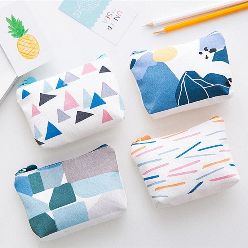 Wholesale 2020 New Simple Personality Canvas Coin Purse Female Small Fresh  Key Storage Bag Mini Cute Bag