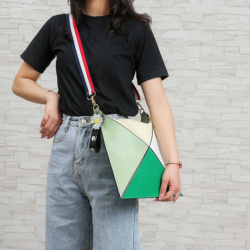 New 2020 Trending Folding Irregular Geometry Shoulder Designer Bags Women Handbags Ladies Hand Bag