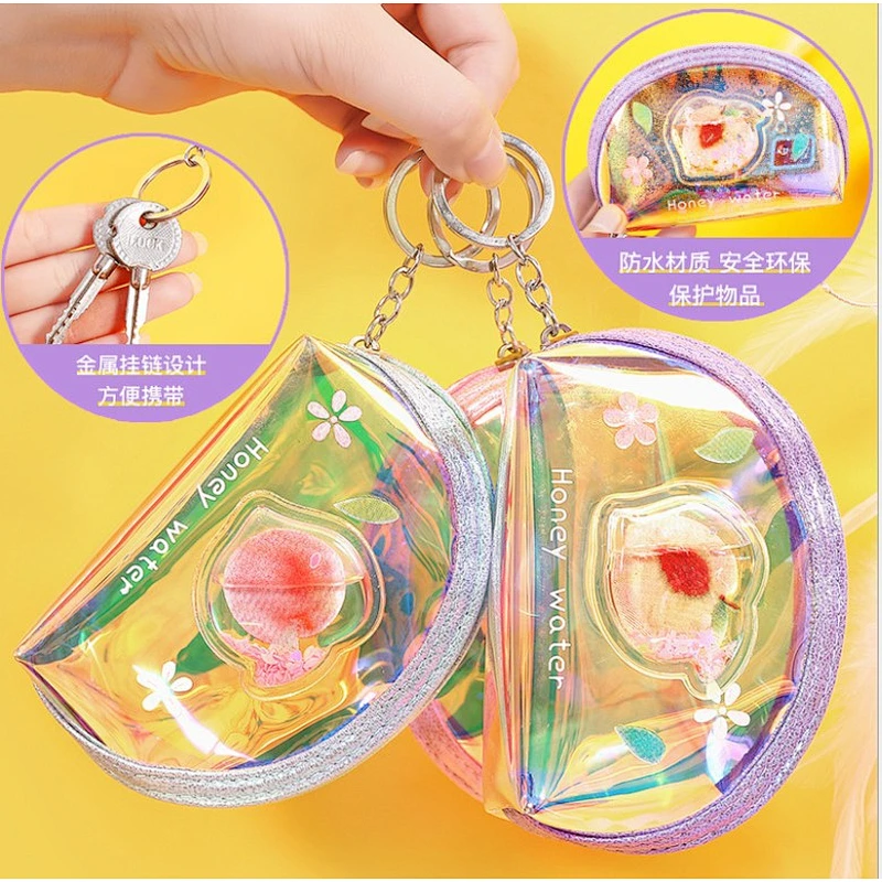 Factory direct sale fruit simple coin purse laser key small wallet Korea mini handbag wholesale