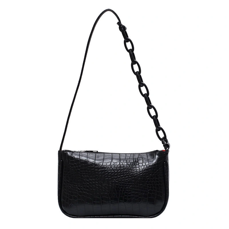 Candy Color Chain Design Small PU Leather Shoulder Bags For Women 2020 Crocodile Pattern Handbags Female Hand Bag