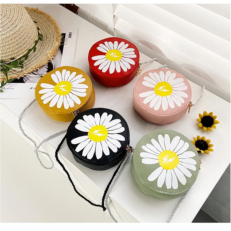 Small Mini Light Designer Inspired Luxury Daisy Handbag PU Daily Crossbody Bag For Kids Little Girls Children
